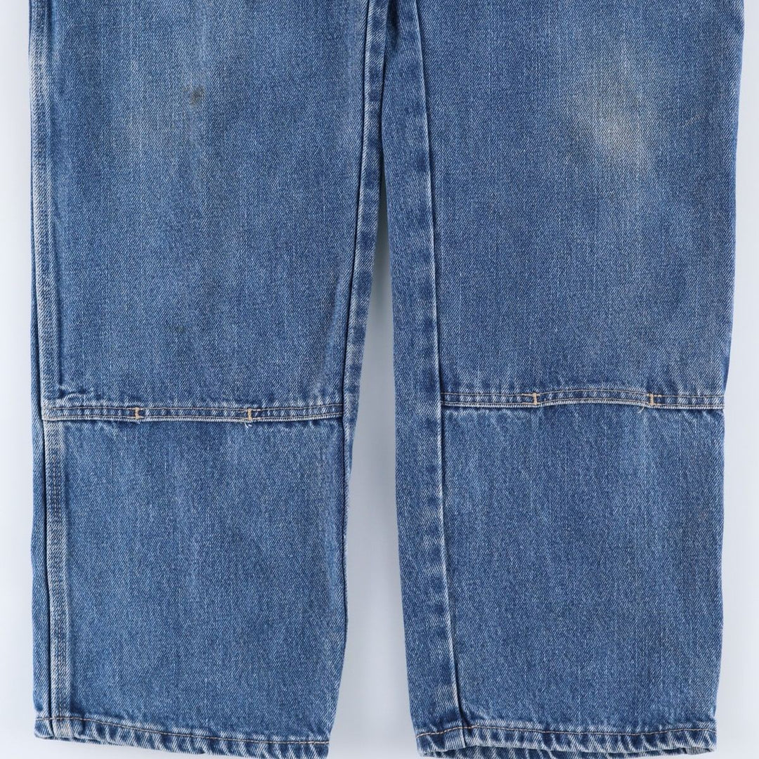Dickies Double Knee Denim Painter Pants, Men's Size W34 (approx.) cotton blue type Vintage Second Hand