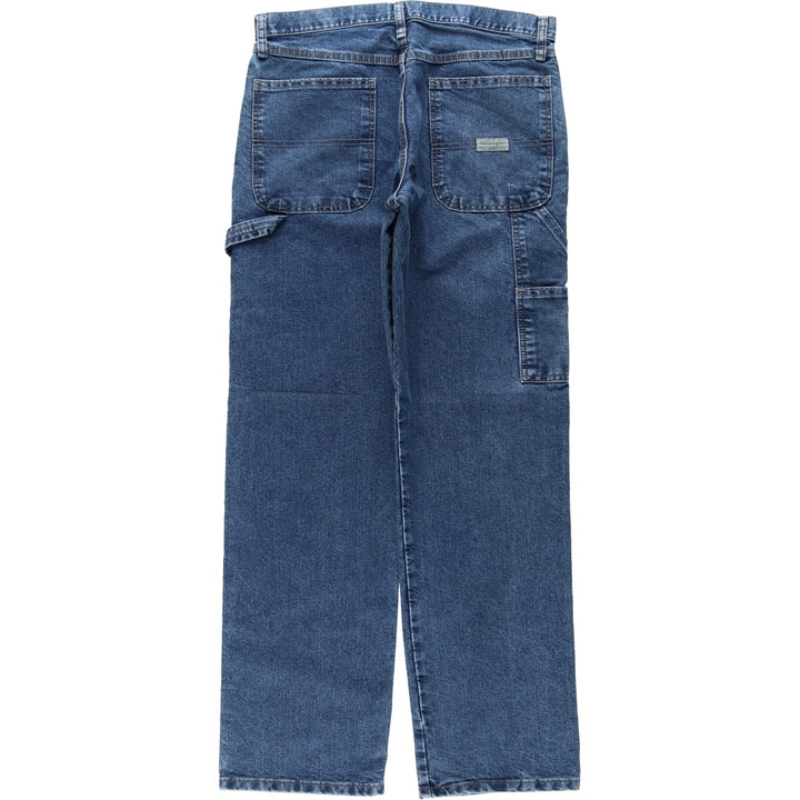00'S Wrangler CARPENTER denim painter pants for men, equivalent to W33 cotton blue type Vintage Second Hand