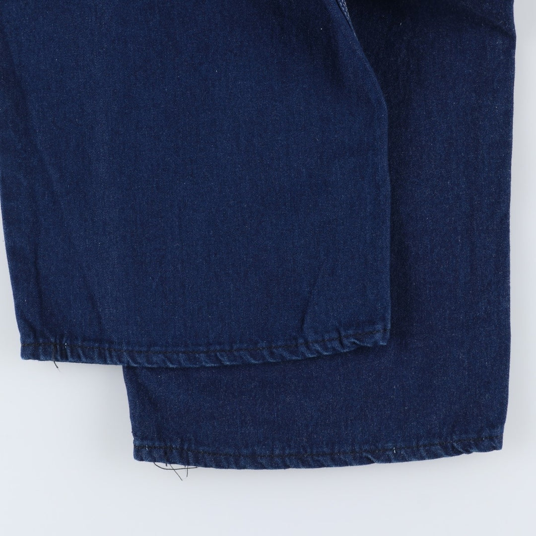 Dark navy, oversized Pointer denim painter pants, made in the USA, men's size W39 equivalent, vintage. polyester navy blue type Vintage Second Hand