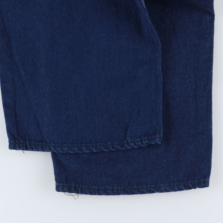 Dark navy, oversized Pointer denim painter pants, made in the USA, men's size W39 equivalent, vintage. polyester navy blue type Vintage Second Hand