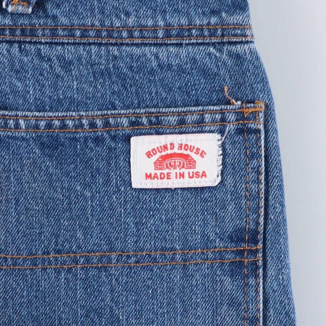 Round House denim painter pants, made in the USA, men's size W37 (approx.). cotton blue type Vintage Second Hand