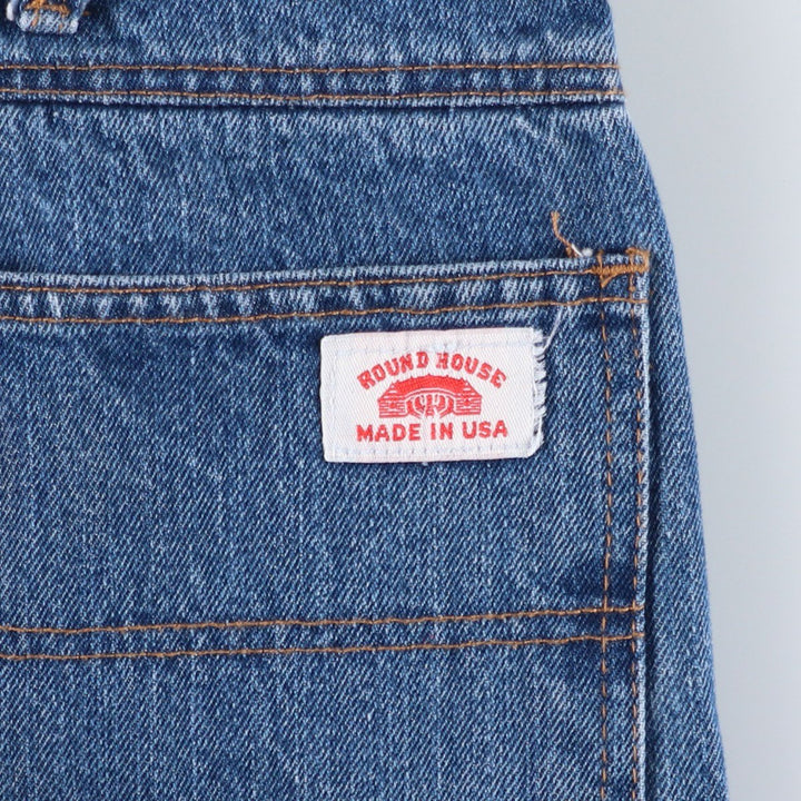 Round House denim painter pants, made in the USA, men's size W37 (approx.). cotton blue type Vintage Second Hand