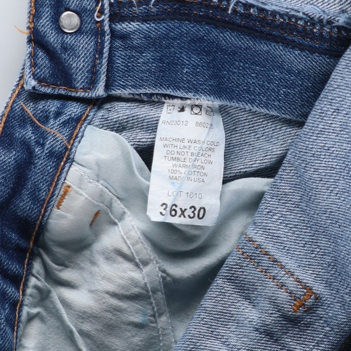Round House denim painter pants, made in the USA, men's size W37 (approx.). cotton blue type Vintage Second Hand