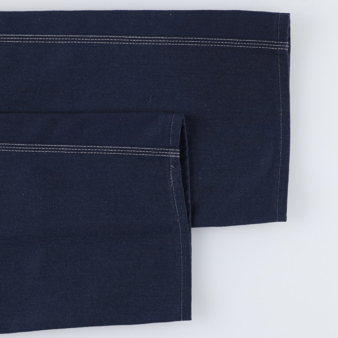 ~1980'S Sears Bat-Dyed Denim Painter Pants, Men's W35 (approx.), Vintage unclear navy blue type Vintage Second Hand