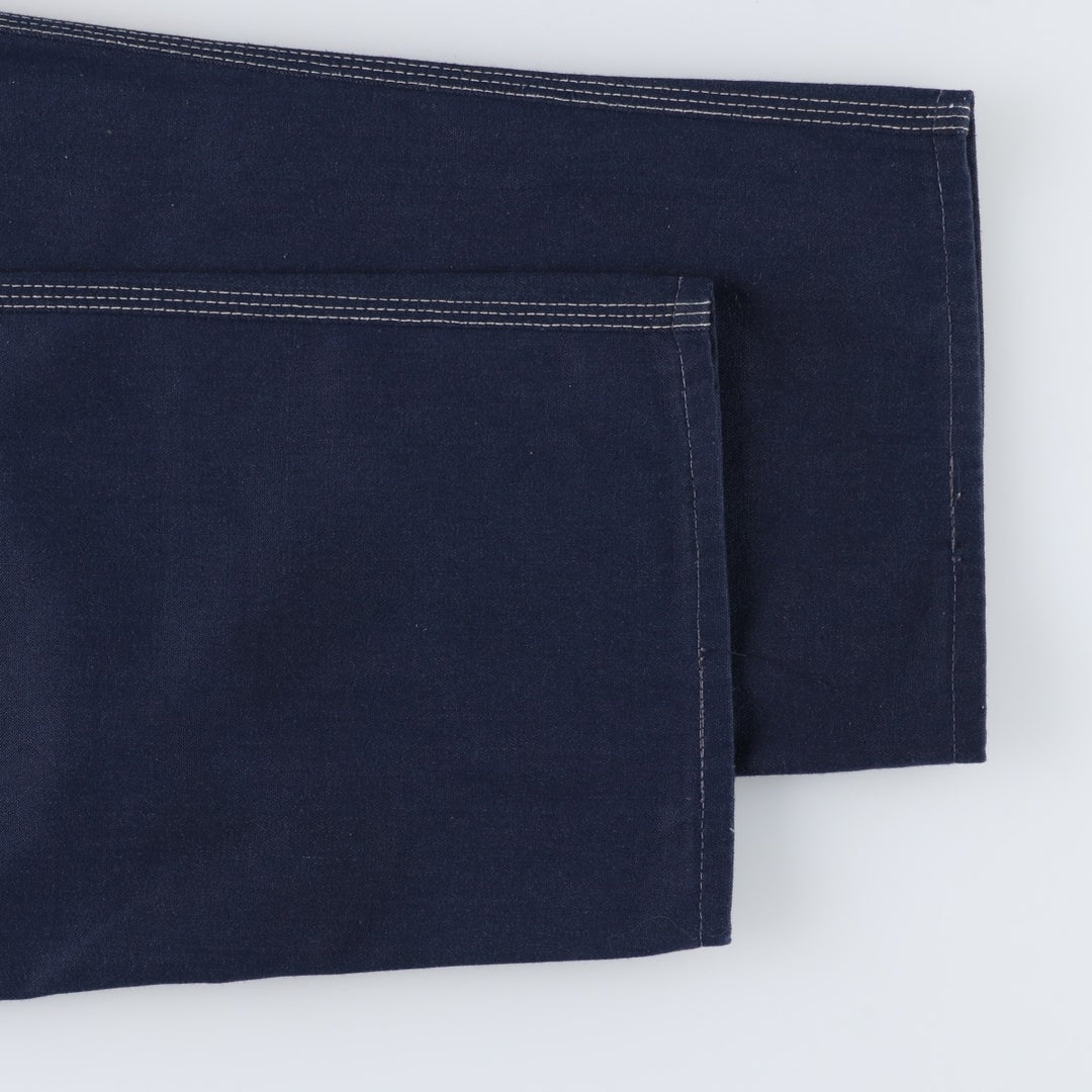 ~1980'S Sears Bat-Dyed Denim Painter Pants, Men's W35 (approx.), Vintage unclear navy blue type Vintage Second Hand