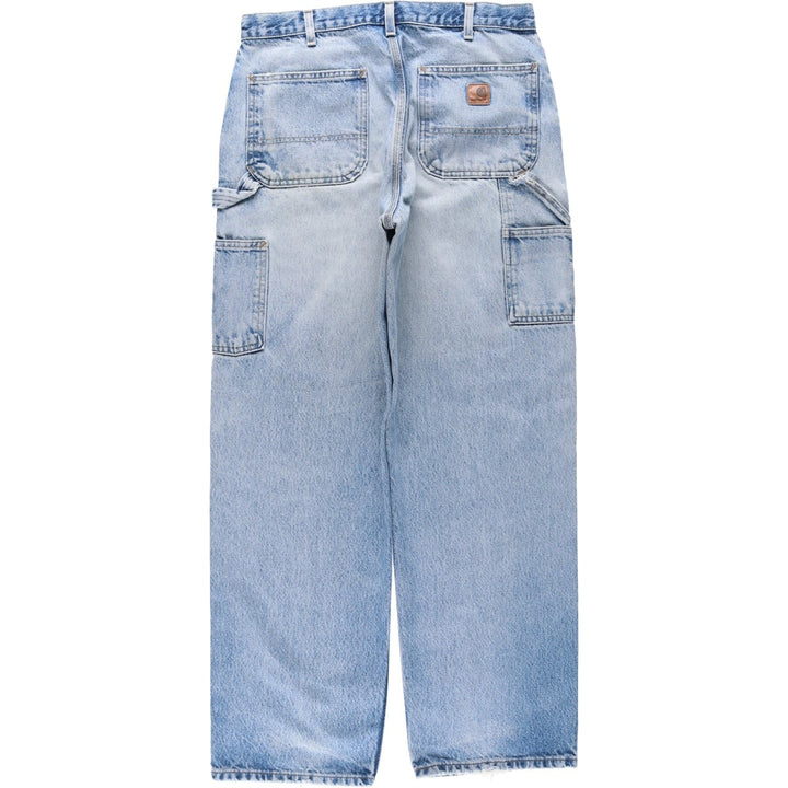 Carhartt Dungaree Fit Denim Painter Pants, Men's W33 (approx.) cotton blue type Vintage Second Hand