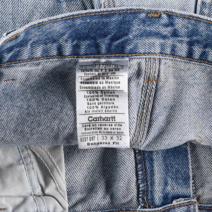Carhartt Dungaree Fit Denim Painter Pants, Men's W33 (approx.) cotton blue type Vintage Second Hand