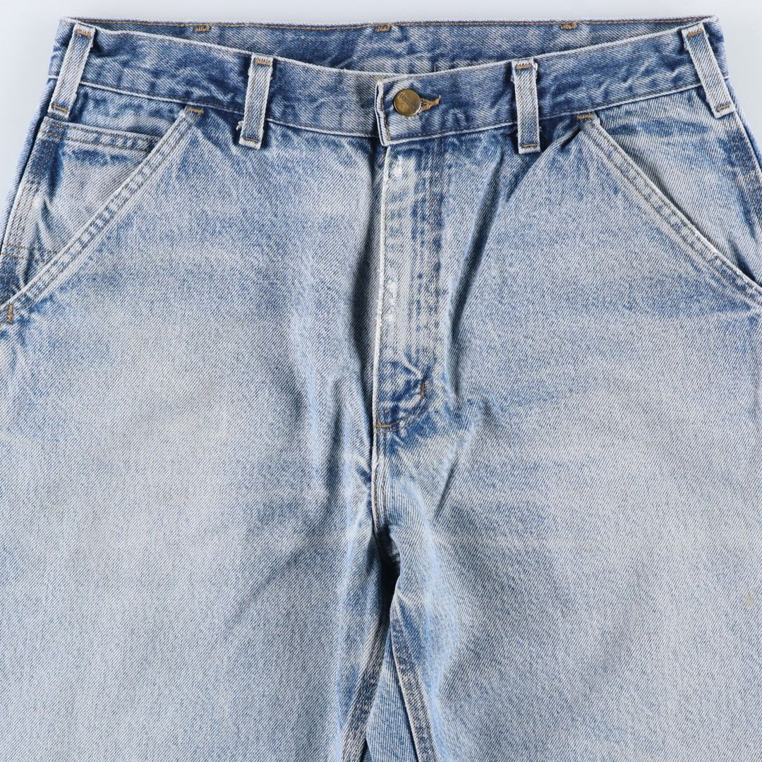 Carhartt Dungaree Fit Denim Painter Pants, Men's W33 (approx.) cotton blue type Vintage Second Hand