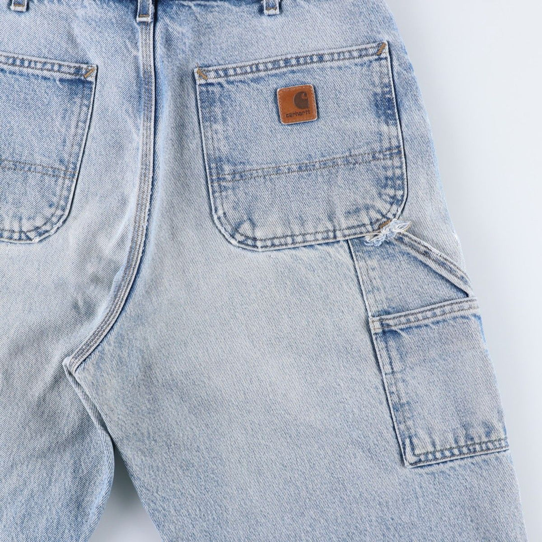 Carhartt Dungaree Fit Denim Painter Pants, Men's W33 (approx.) cotton blue type Vintage Second Hand
