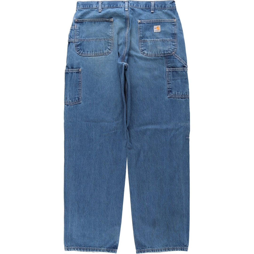 Carhartt FR Series Dungaree Fit Denim Painter Pants, Men's W36 (approx.) cotton blue type Vintage Second Hand