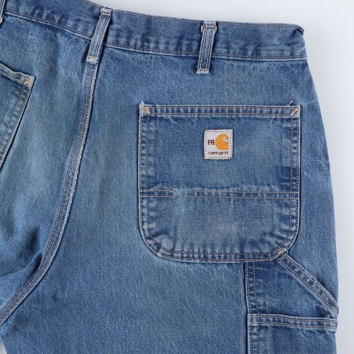 Carhartt FR Series Dungaree Fit Denim Painter Pants, Men's W36 (approx.) cotton blue type Vintage Second Hand