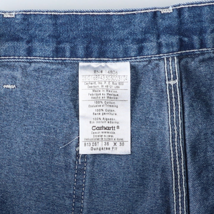 Carhartt Dungaree Fit Denim Painter Pants, Men's, W36 equivalent cotton blue type Vintage Second Hand