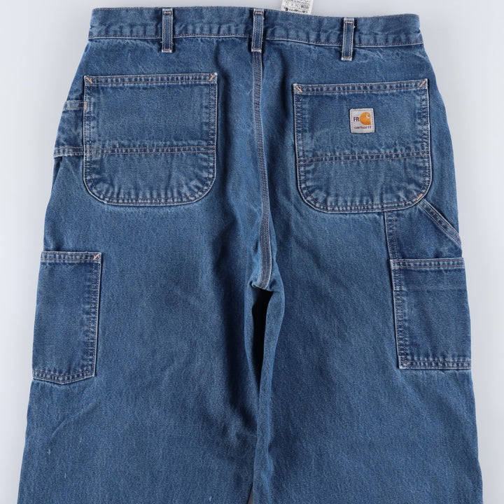 Carhartt FR Series Original Fit Denim Painter Pants, Men's W36 (approx.) cotton blue type Vintage Second Hand