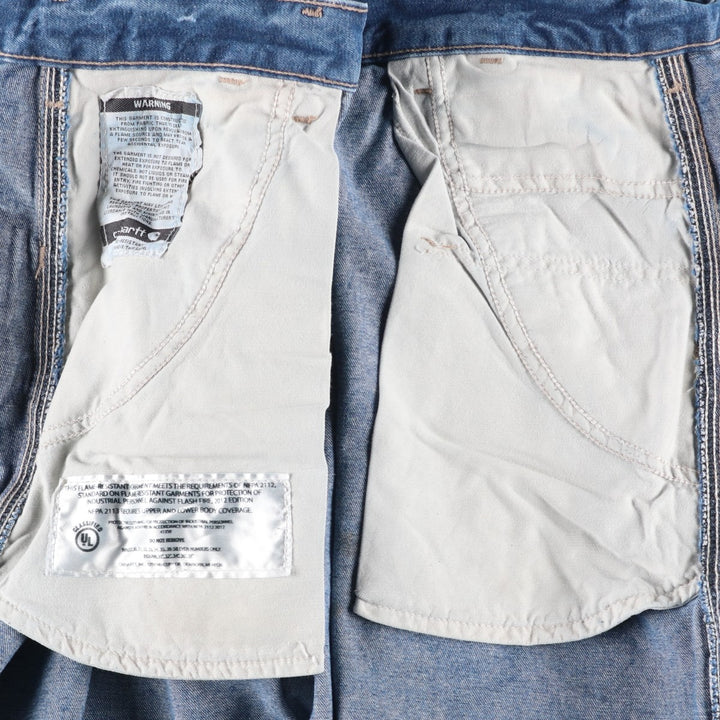 Carhartt FR Series Original Fit Denim Painter Pants, Men's W36 (approx.) cotton blue type Vintage Second Hand