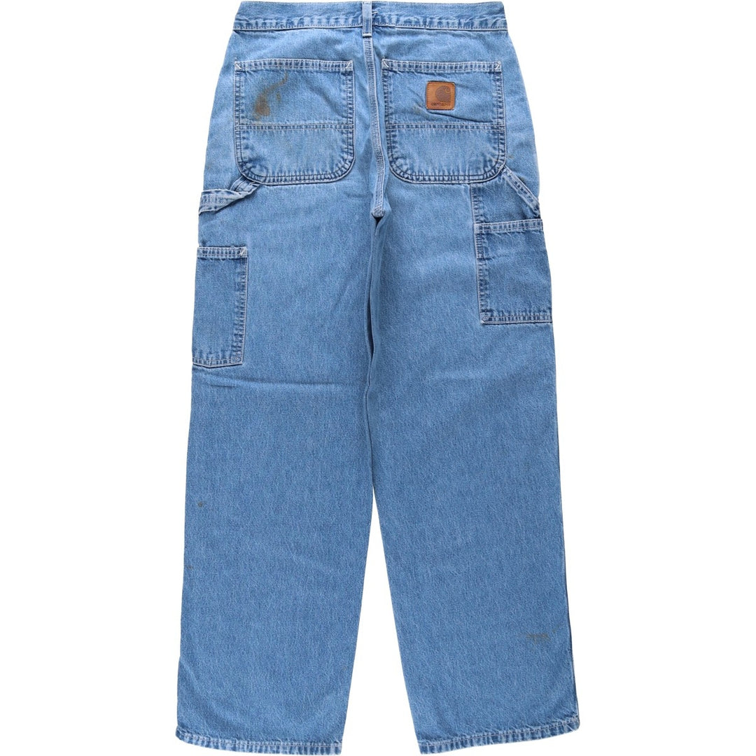 2000'S Carhartt denim painter pants, men's size W30 (approx.) cotton blue type Vintage Second Hand