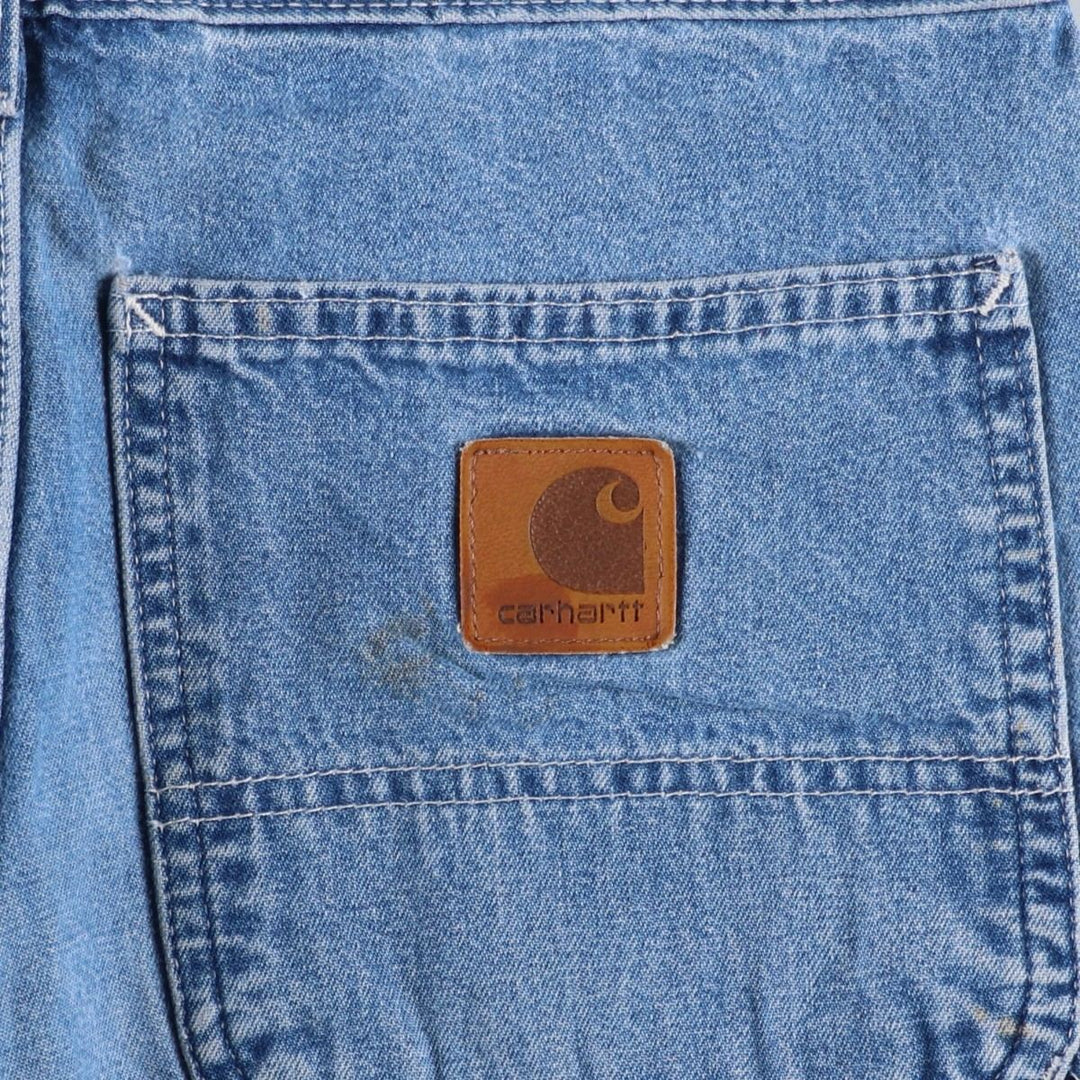 2000'S Carhartt denim painter pants, men's size W30 (approx.) cotton blue type Vintage Second Hand