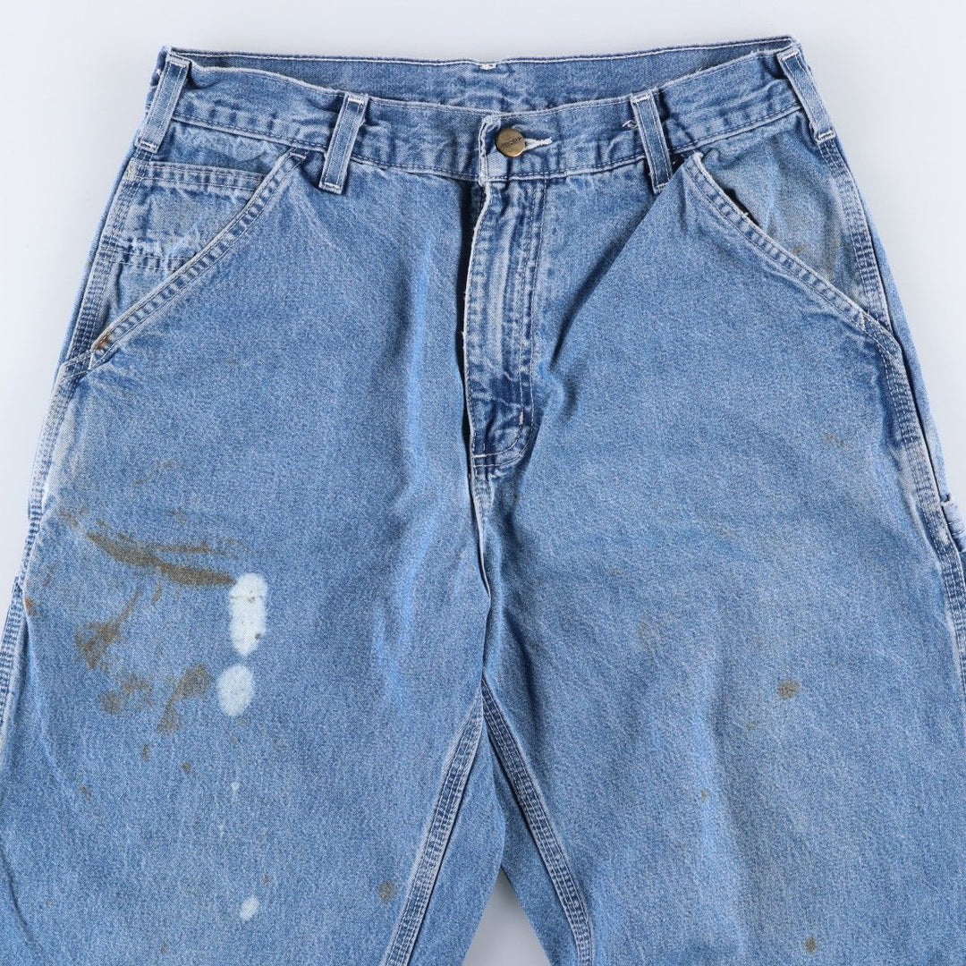 2000'S Carhartt denim painter pants, men's size W30 (approx.) cotton blue type Vintage Second Hand