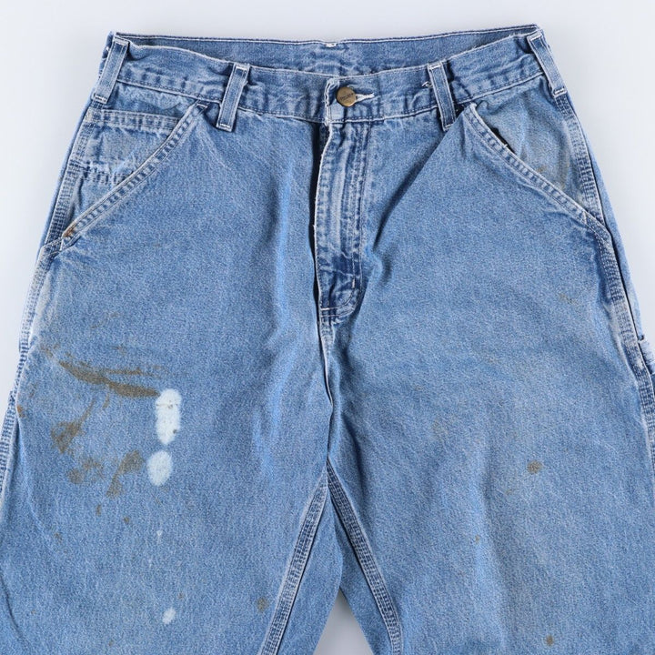 2000'S Carhartt denim painter pants, men's size W30 (approx.) cotton blue type Vintage Second Hand