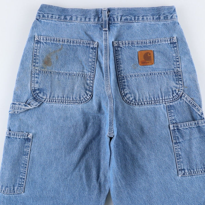 2000'S Carhartt denim painter pants, men's size W30 (approx.) cotton blue type Vintage Second Hand
