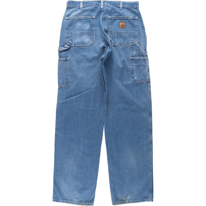 Carhartt Original Dungaree Fit Denim Painter Pants, Men's, W33 equivalent cotton blue type Vintage Second Hand