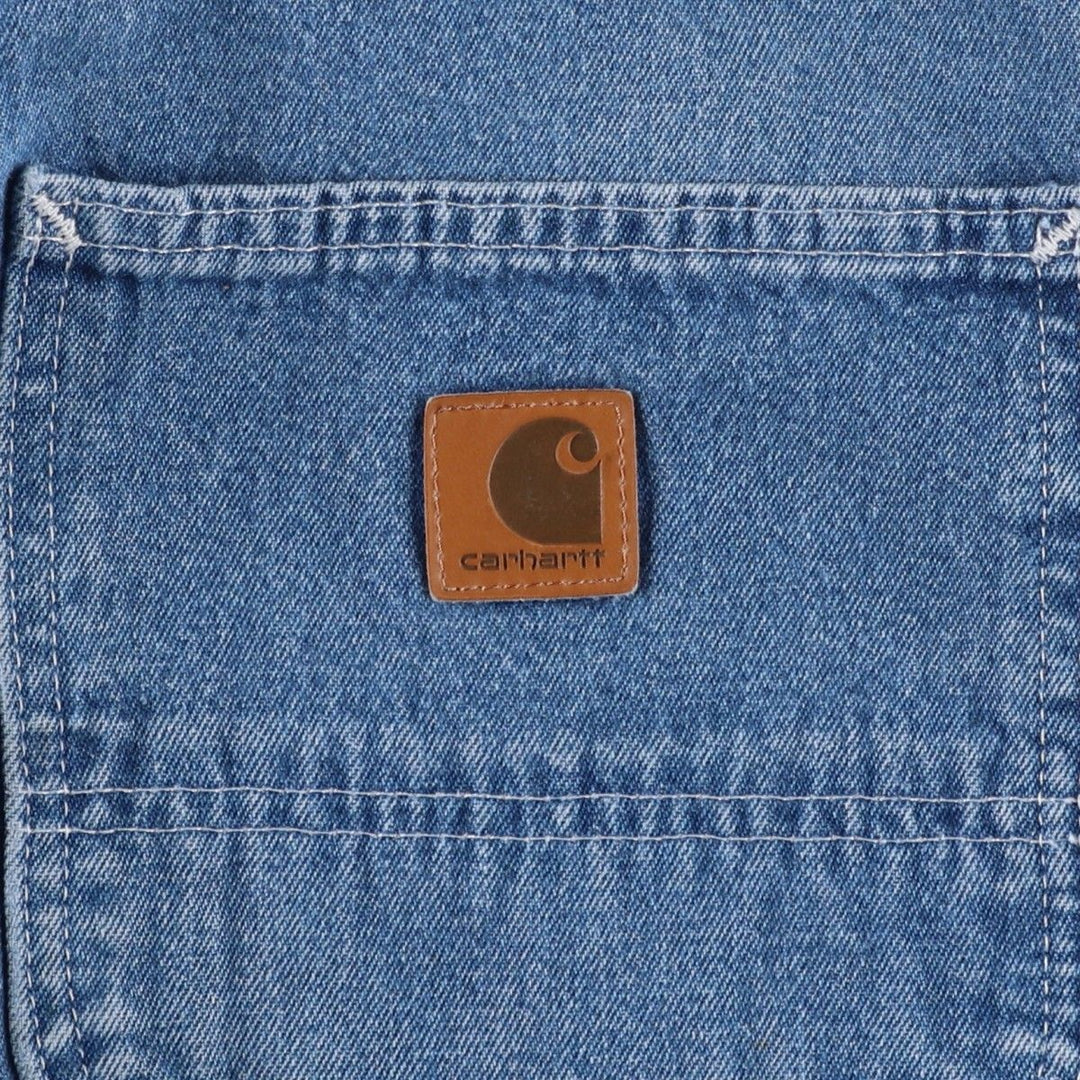 Carhartt Original Dungaree Fit Denim Painter Pants, Men's, W33 equivalent cotton blue type Vintage Second Hand