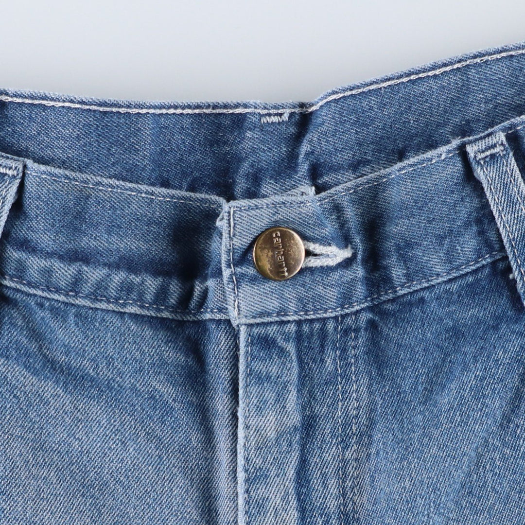 Carhartt Original Dungaree Fit Denim Painter Pants, Men's, W33 equivalent cotton blue type Vintage Second Hand
