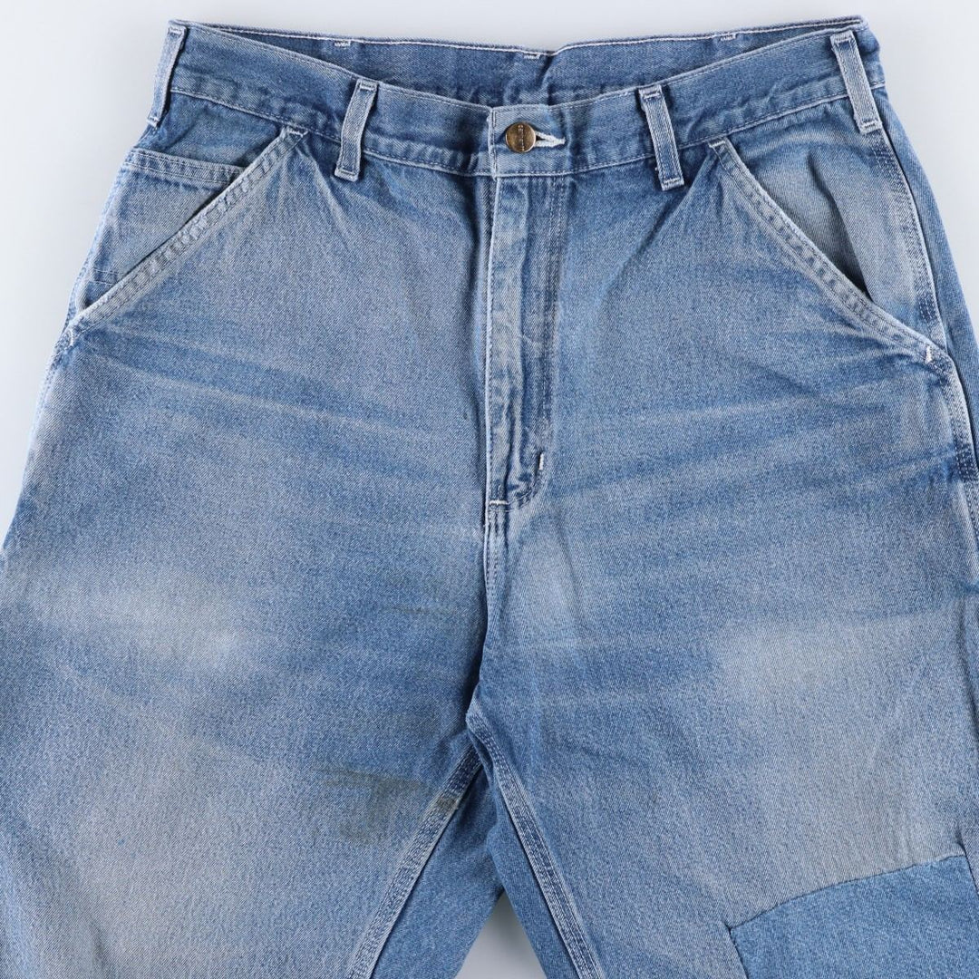 Carhartt Original Dungaree Fit Denim Painter Pants, Men's, W33 equivalent cotton blue type Vintage Second Hand
