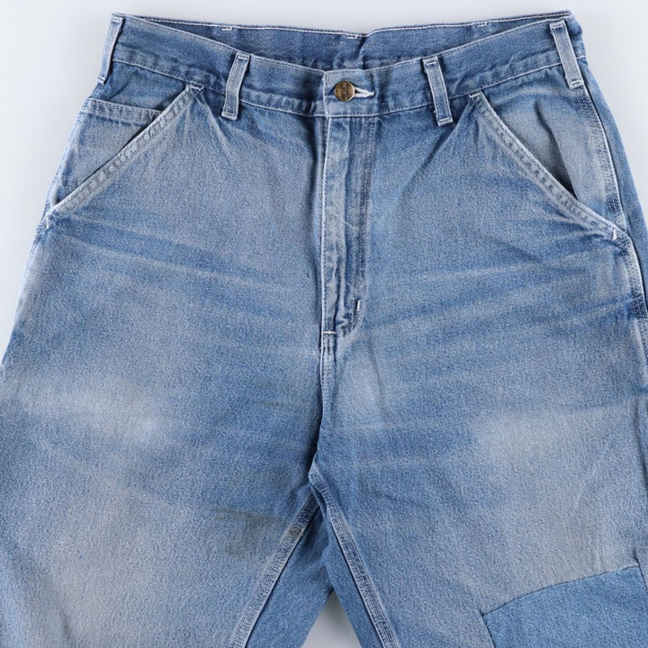 Carhartt Original Dungaree Fit Denim Painter Pants, Men's, W33 equivalent cotton blue type Vintage Second Hand