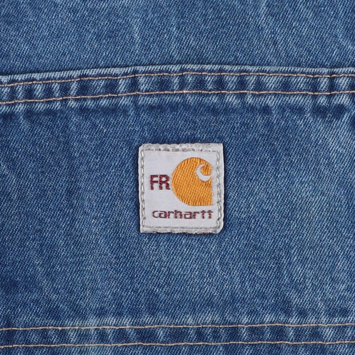 Carhartt FR Series Denim Painter Pants, Men's W35 (approx.) cotton blue type Vintage Second Hand