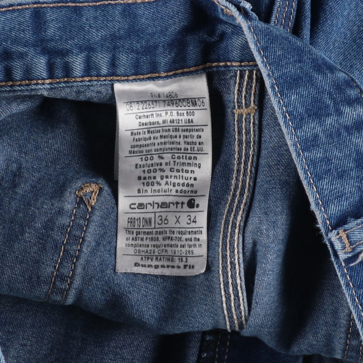 Carhartt FR Series Denim Painter Pants, Men's W35 (approx.) cotton blue type Vintage Second Hand