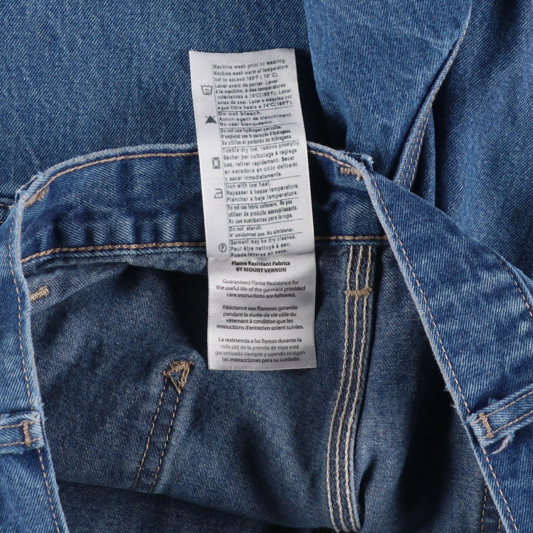 Carhartt FR Series Denim Painter Pants, Men's W35 (approx.) cotton blue type Vintage Second Hand