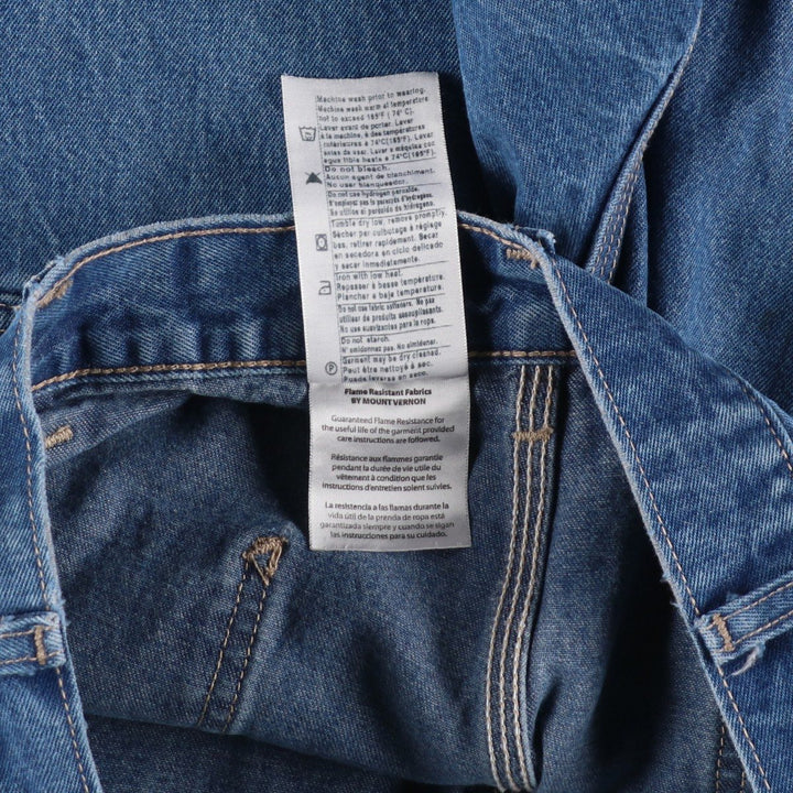 Carhartt FR Series Denim Painter Pants, Men's W35 (approx.) cotton blue type Vintage Second Hand