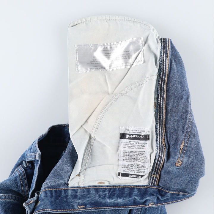 Carhartt FR Series Denim Painter Pants, Men's W35 (approx.) cotton blue type Vintage Second Hand