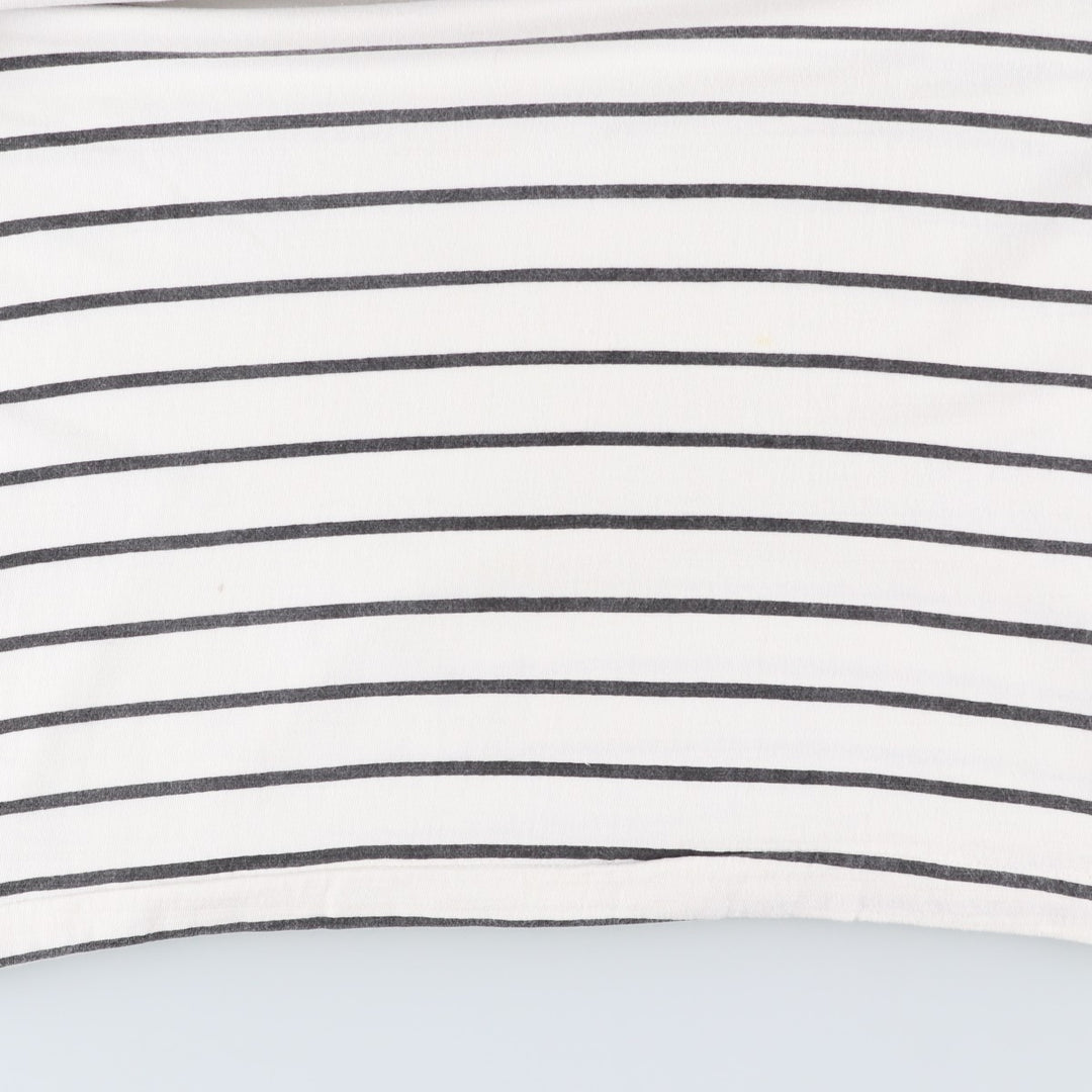 Striped T-shirt, Men's XL size unclear white type Vintage Second Hand