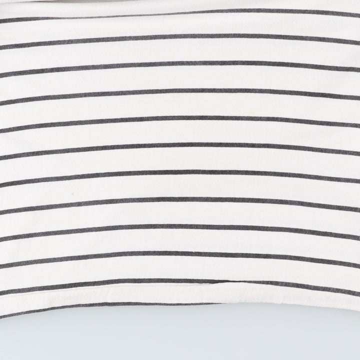 Striped T-shirt, Men's XL size unclear white type Vintage Second Hand