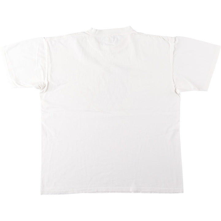 90'S ONEITA POWER-T Printed T-shirt Made in USA Men's L size Vintage cotton white type Vintage Second Hand