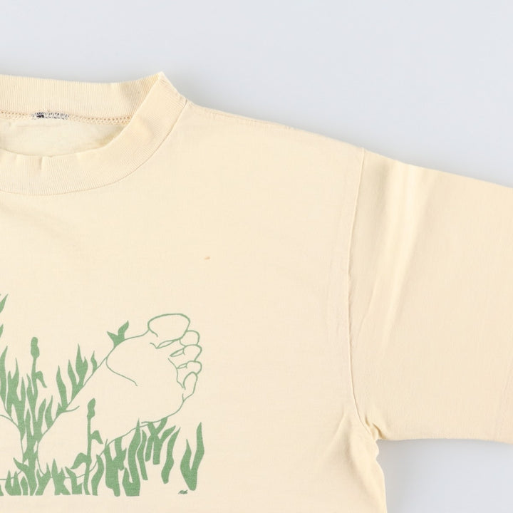 Printed T-shirt, men's size XL unclear Beige type Vintage Second Hand