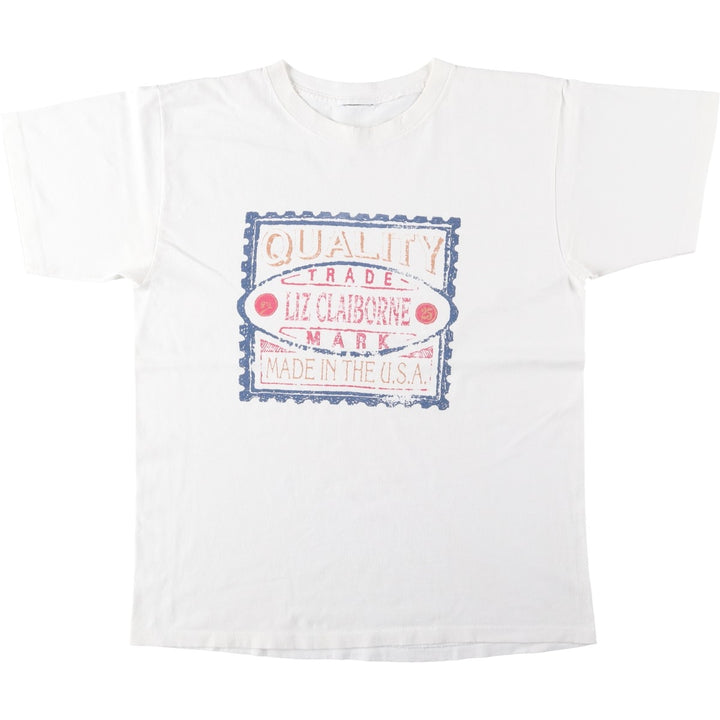Printed T-shirt, men's size XL unclear white type Vintage Second Hand