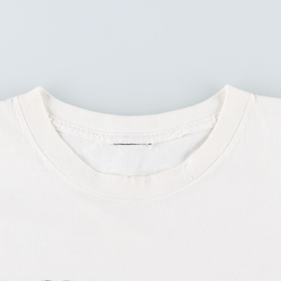 Printed T-shirt, men's size XL unclear white type Vintage Second Hand