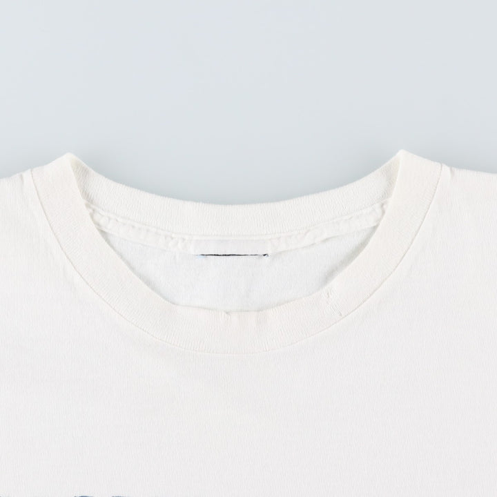 Printed T-shirt, men's size XL unclear white type Vintage Second Hand