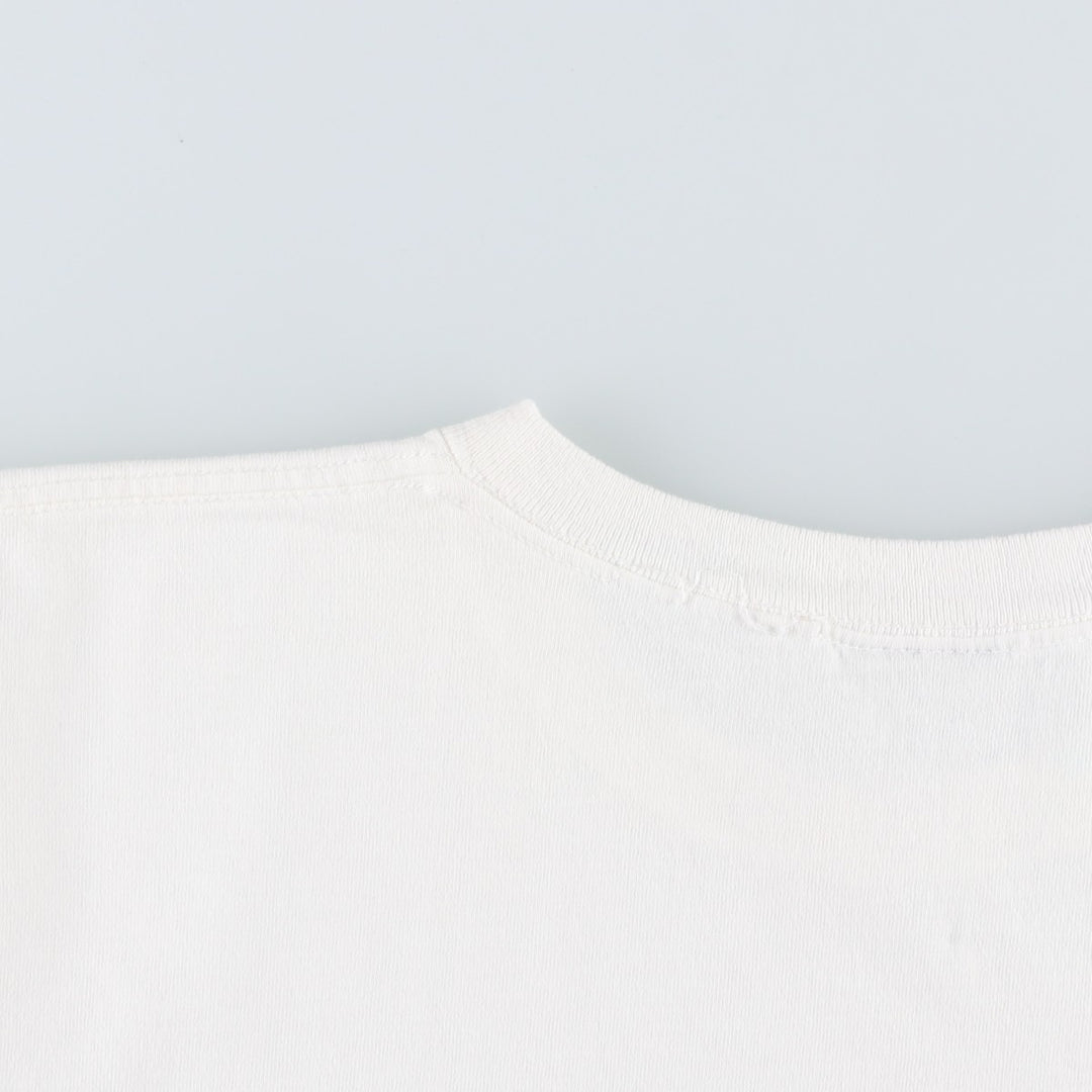 Printed T-shirt, men's size XL unclear white type Vintage Second Hand