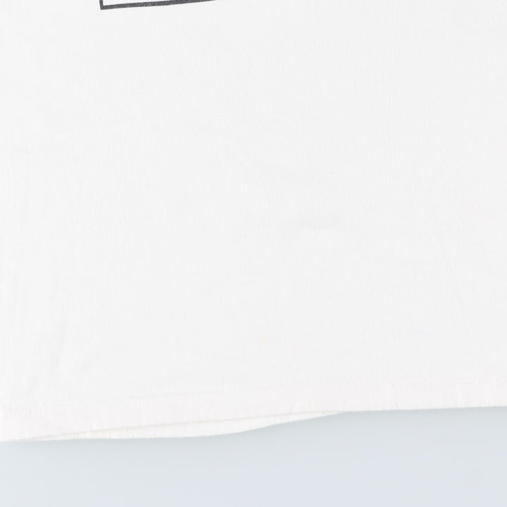 90'S Hanes BEEFY-T Printed T-shirt, Made in USA, Men's M, Vintage cotton white type Vintage Second Hand