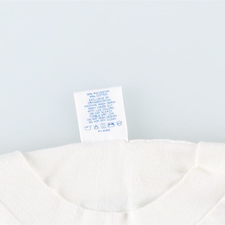 90'S Velva Sheen Print T-Shirt, Made in USA, Men's Size L (Equivalent), Vintage cotton white type Vintage Second Hand