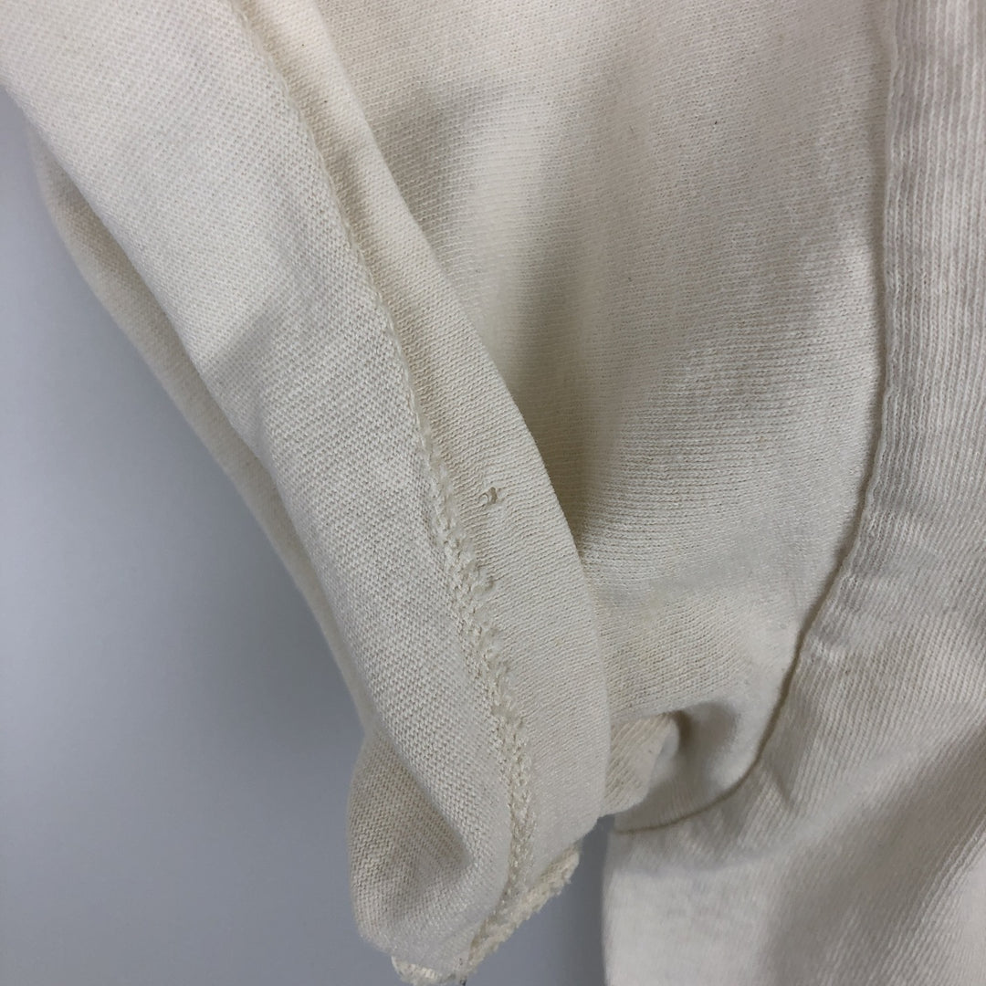 Vintage 90'S Delta DELTA Printed T-shirt, Made in USA, Men's L size cotton unbleached Vintage Second Hand