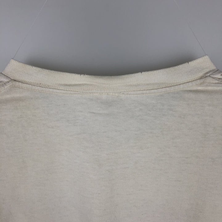 Vintage 90'S Delta DELTA Printed T-shirt, Made in USA, Men's L size cotton unbleached Vintage Second Hand
