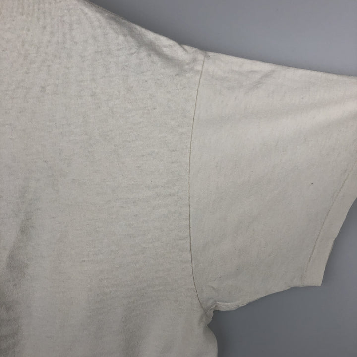 Vintage 90'S Delta DELTA Printed T-shirt, Made in USA, Men's L size cotton unbleached Vintage Second Hand