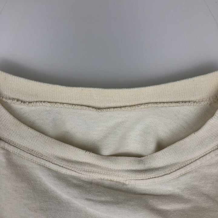 Vintage 90'S Delta DELTA Printed T-shirt, Made in USA, Men's L size cotton unbleached Vintage Second Hand