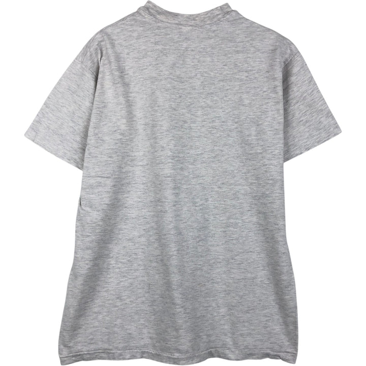 90'S Hanes BEEFY-T Printed T-shirt, Made in USA, Men's M, Vintage cotton gray type Vintage Second Hand