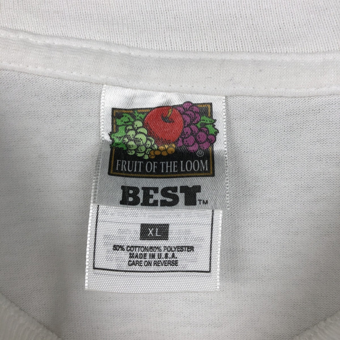 90'S Fruit of the Loom BEST AECL (Atomic Energy Corporation of Canada) Advertising T-Shirt, Made in USA, Men's XL equivalent, Vintage cotton white type Vintage Second Hand