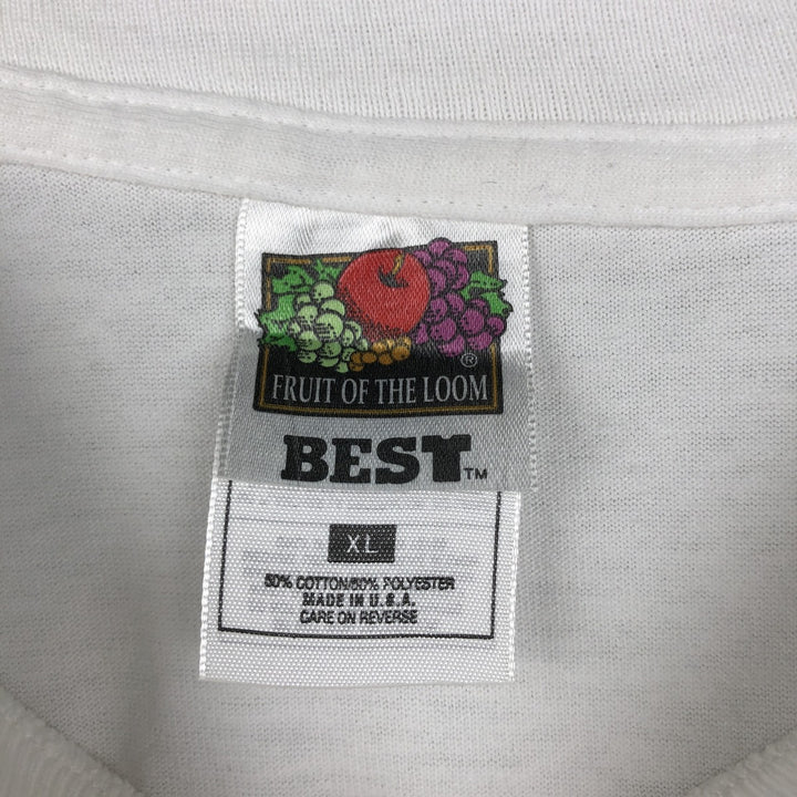 90'S Fruit of the Loom BEST AECL (Atomic Energy Corporation of Canada) Advertising T-Shirt, Made in USA, Men's XL equivalent, Vintage cotton white type Vintage Second Hand